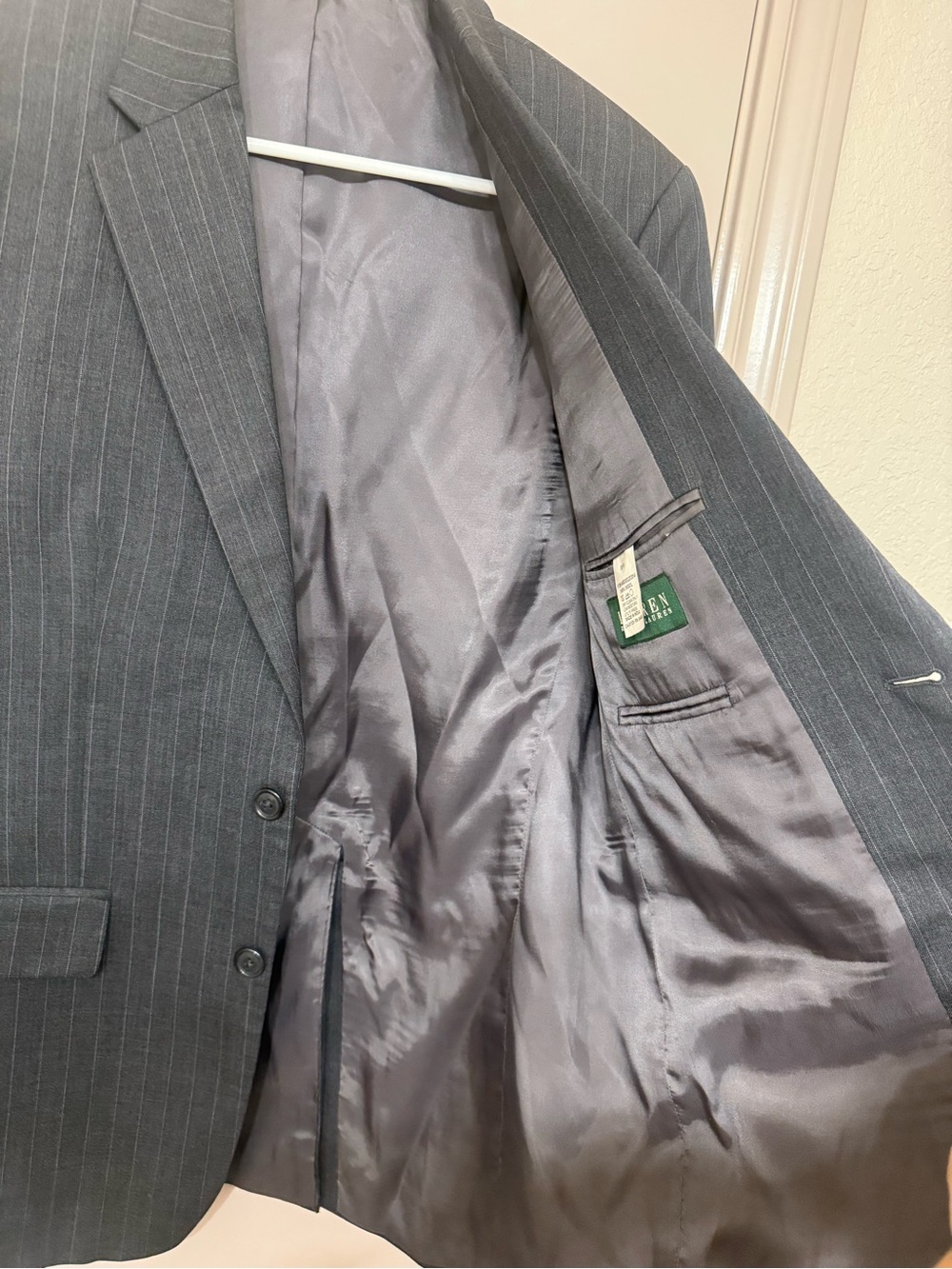 Lauren Ralph Lauren Dark Gray Pinstripe Sport Coat - Picture 5 of 5